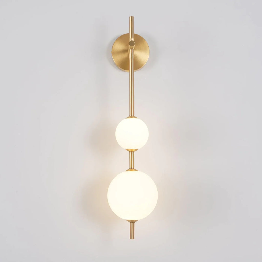 Modern Geometric Wall Lamp with LED Balls