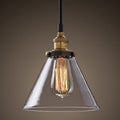 1-Light Geometric Pendant Lamp Industrial Glass Suspension Lighting for Dining Room