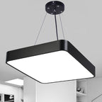 Square Office Hanging Light Metal Nordic LED Commercial Pendant Lighting with Diffuser
