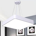 Square Office Hanging Light Metal Nordic LED Commercial Pendant Lighting with Diffuser