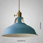 Industrial Macarons Barn Shade Pendant Light Metal 1-Light Pendant Lighting for Restaurant