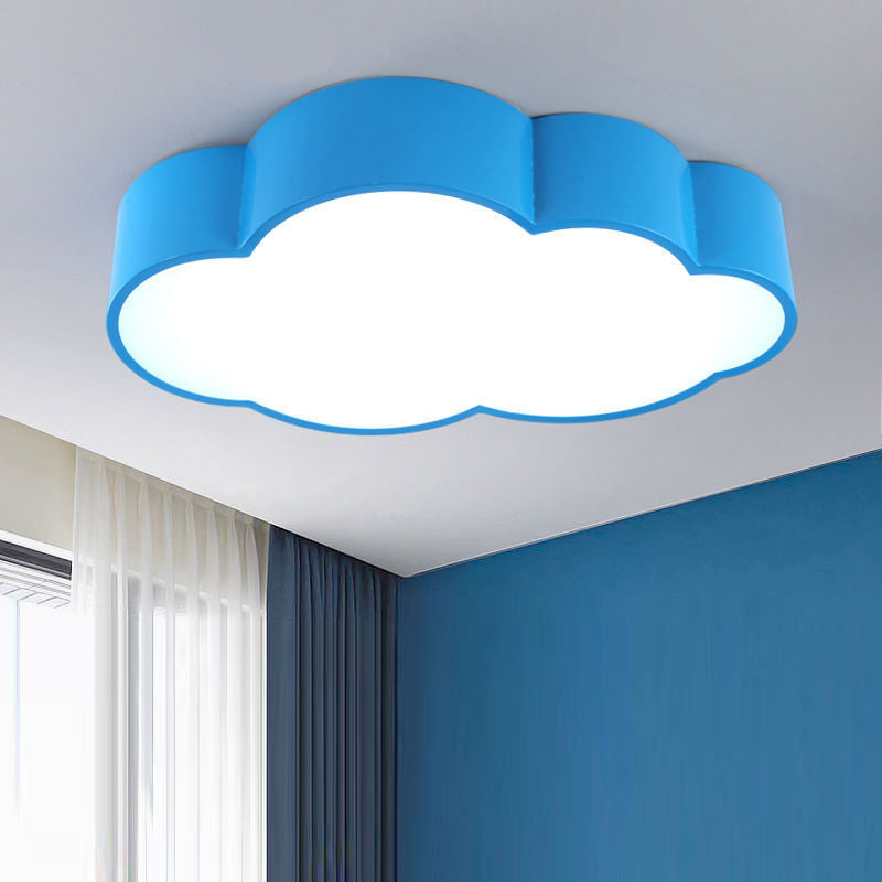 Cloud Shaped Bedroom Ceiling Mount Lamp Acrylic Cartoon LED Flush Mount Lighting Fixture