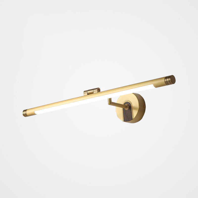 Swingable Metal Tubular Vanity Light Vintage LED Wall Sconce Light Fixture for Bath