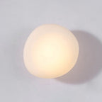 Frosted Glass Cobblestone Wall Sconce Art Deco 1-Light Wall Mount Light for Living Room