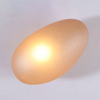 Frosted Glass Cobblestone Wall Sconce Art Deco 1-Light Wall Mount Light for Living Room