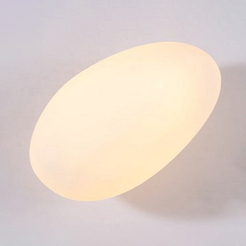 Frosted Glass Cobblestone Wall Sconce Art Deco 1-Light Wall Mount Light for Living Room