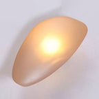 Frosted Glass Cobblestone Wall Sconce Art Deco 1-Light Wall Mount Light for Living Room