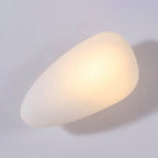 Frosted Glass Cobblestone Wall Sconce Art Deco 1-Light Wall Mount Light for Living Room