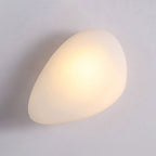 Frosted Glass Cobblestone Wall Sconce Art Deco 1-Light Wall Mount Light for Living Room