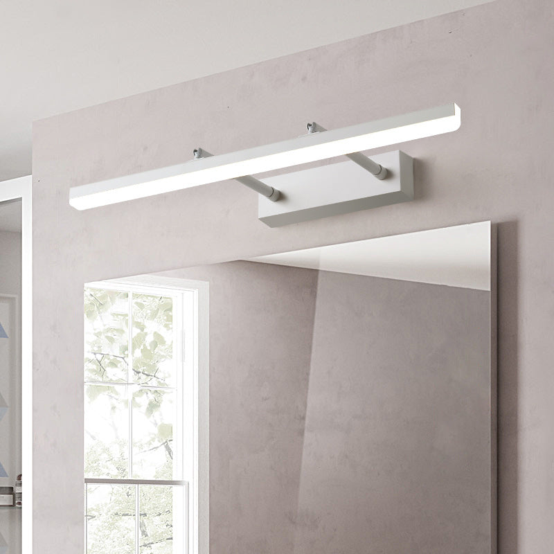 Minimalist Linear Sconce Light Fixture Metal Bathroom LED Vanity Lamp with Extendable Arm