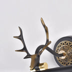 Rustic Antler Wall Lamp Metal Rotatable LED Tube Vanity Light Fixture for Bathroom