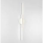 Arisha Modern LED Wall Light, Twin Linear, Black/White, Metal, Bedroom