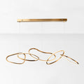 Metal 5-Ring Island Lighting Minimalist Golden LED Hanging Light for Dining Room