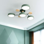 Sputnik Semi Flush Mount Light Macaron LED Acrylic Semi-Flush Mount Ceiling Fixture