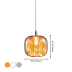 Postmodern Blown Glass Shade Ceiling Hanging Pendant Commercial Store LED Pendant Light