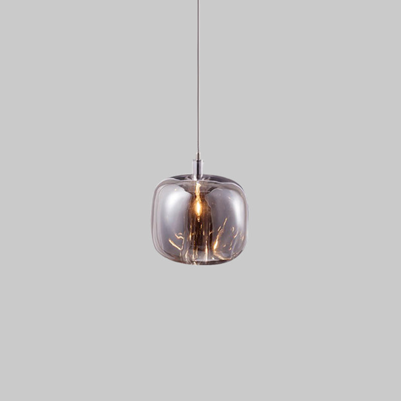 Postmodern Blown Glass Shade Ceiling Hanging Pendant Commercial Store LED Pendant Light