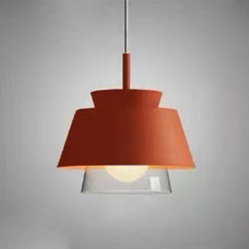 Modern Upside Down Trifle Pendant Light Metal Macarons 1-Light Pendant Lighting for Dining Room Table