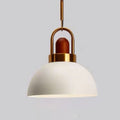 1-Light Bowl Pendant Lamp Nordic Macarons Style Metal Restaurant Hanging Lamp