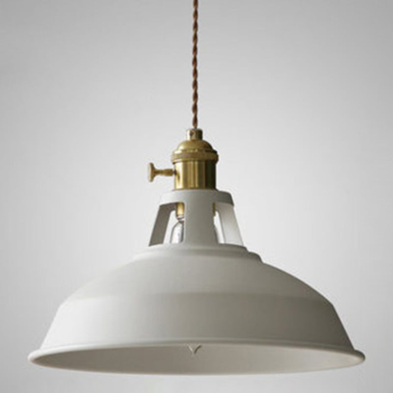 Industrial Macarons Barn Shade Pendant Light Metal 1-Light Pendant Lighting for Restaurant