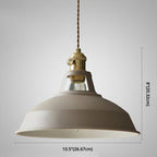 Industrial Macarons Barn Shade Pendant Light Metal 1-Light Pendant Lighting for Restaurant