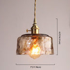 Vintage 1 Light Pendant Lamp Amber Alabaster Glass Pendant Lighting for Living Room