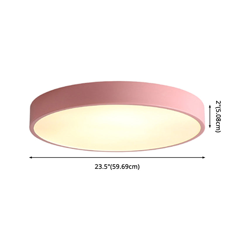 Disk Flush Mount Ceiling Light Minimalism Acrylic Ceiling Mount Light Fixture for Bedroom
