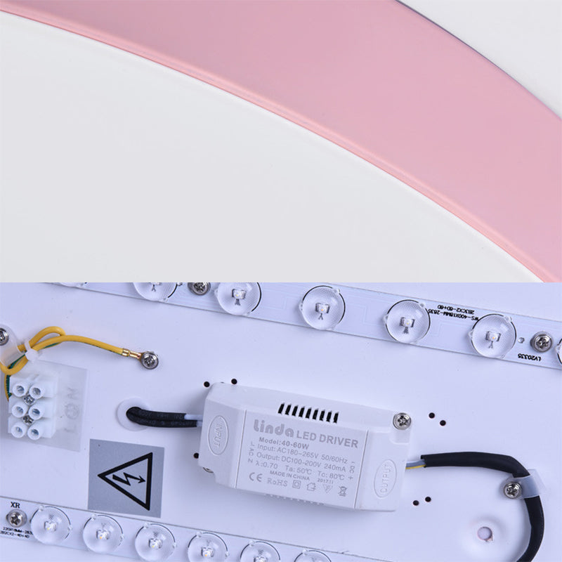 Disk Flush Mount Ceiling Light Minimalism Acrylic Ceiling Mount Light Fixture for Bedroom