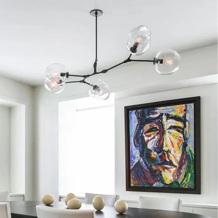 Molecular Designer Chandelier 8-Arm – Modern LED Ceiling Lamp