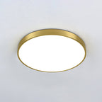 Gold Metal Circular Flush Mount Ceiling Lamp Modern Style LED Flush Mount Lighting for Bedroom