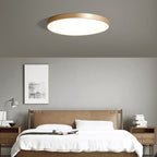 Gold Metal Circular Flush Mount Ceiling Lamp Modern Style LED Flush Mount Lighting for Bedroom