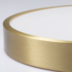 Gold Metal Circular Flush Mount Ceiling Lamp Modern Style LED Flush Mount Lighting for Bedroom