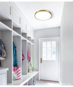 Gold Metal Circular Flush Mount Ceiling Lamp Modern Style LED Flush Mount Lighting for Bedroom