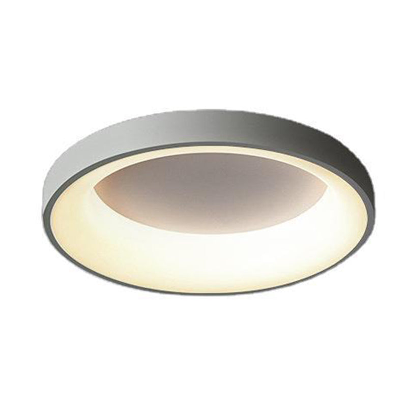 Metal Circular Flush Mount Ceiling Lamp Nordic Style LED Flush Mount Lighting for Bedroom