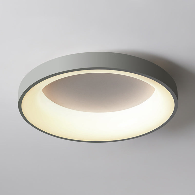 Metal Circular Flush Mount Ceiling Lamp Nordic Style LED Flush Mount Lighting for Bedroom