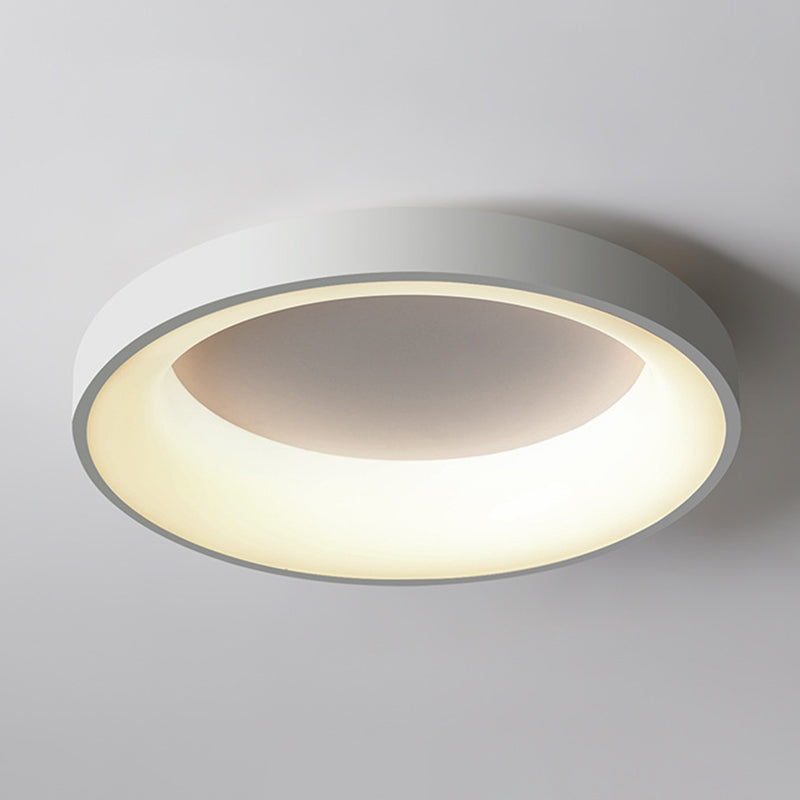 Metal Circular Flush Mount Ceiling Lamp Nordic Style LED Flush Mount Lighting for Bedroom