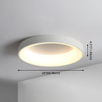 Metal Circular Flush Mount Ceiling Lamp Nordic Style LED Flush Mount Lighting for Bedroom