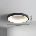Metal Circular Flush Mount Ceiling Lamp Nordic Style LED Flush Mount Lighting for Bedroom