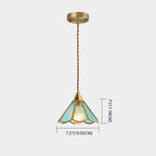 Icy Clear Glass Shade Hanging Lamp 1 Light Tiffany-Style Pendant Light Fixture for Bedroom