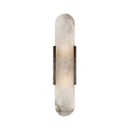 2 Bulbs Bar Flush Mount Colonial Gold/Black Marble Wall Sconce Lighting for Dining Room