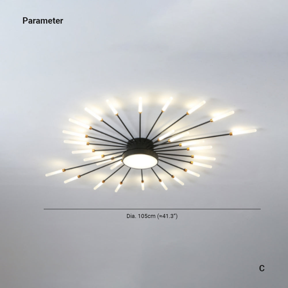 Arisha Ceiling Light Firework Modern Design LED Living Room Bedroom