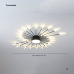 Arisha Ceiling Light Firework Modern Design LED Living Room Bedroom