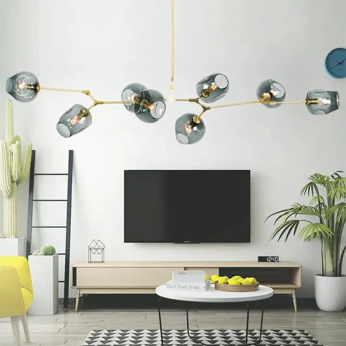Molecular Designer Chandelier 8-Arm – Modern LED Ceiling Lamp
