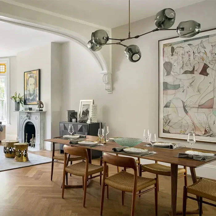 Molecular Designer Chandelier 8-Arm – Modern LED Ceiling Lamp