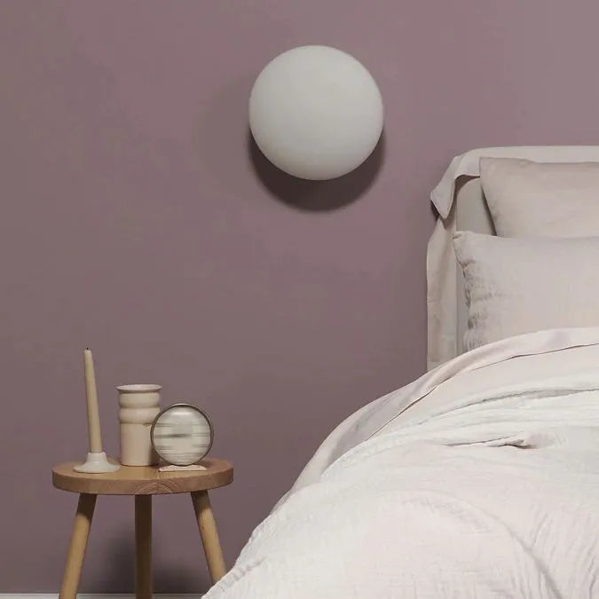 Valentina Modern Globe Shape Vanity Metal Glass LED Wall Lamp