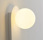 Nordic Minimalist Glass Globe Wall Sconce Light 1-light