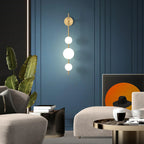 Modern Geometric Wall Lamp with LED Balls