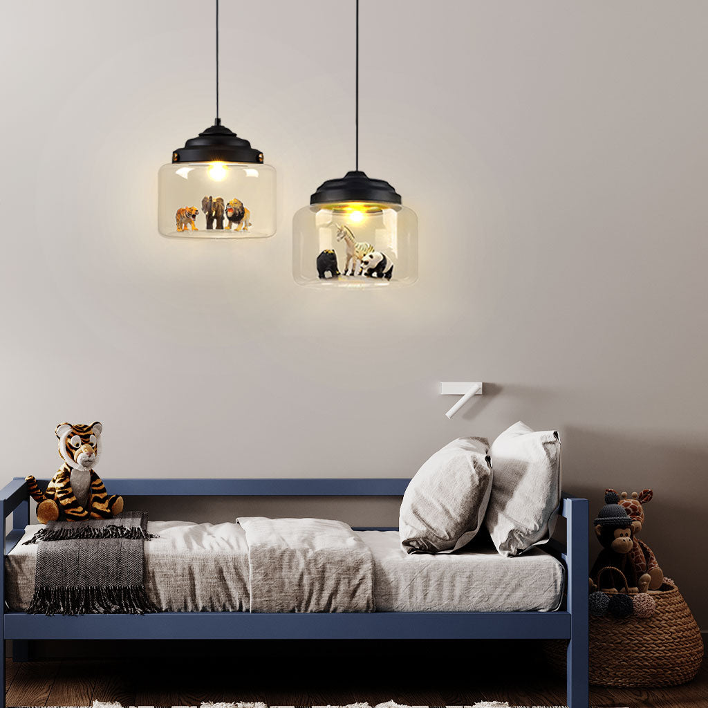 Calliope Zoo Glass Pendant Light