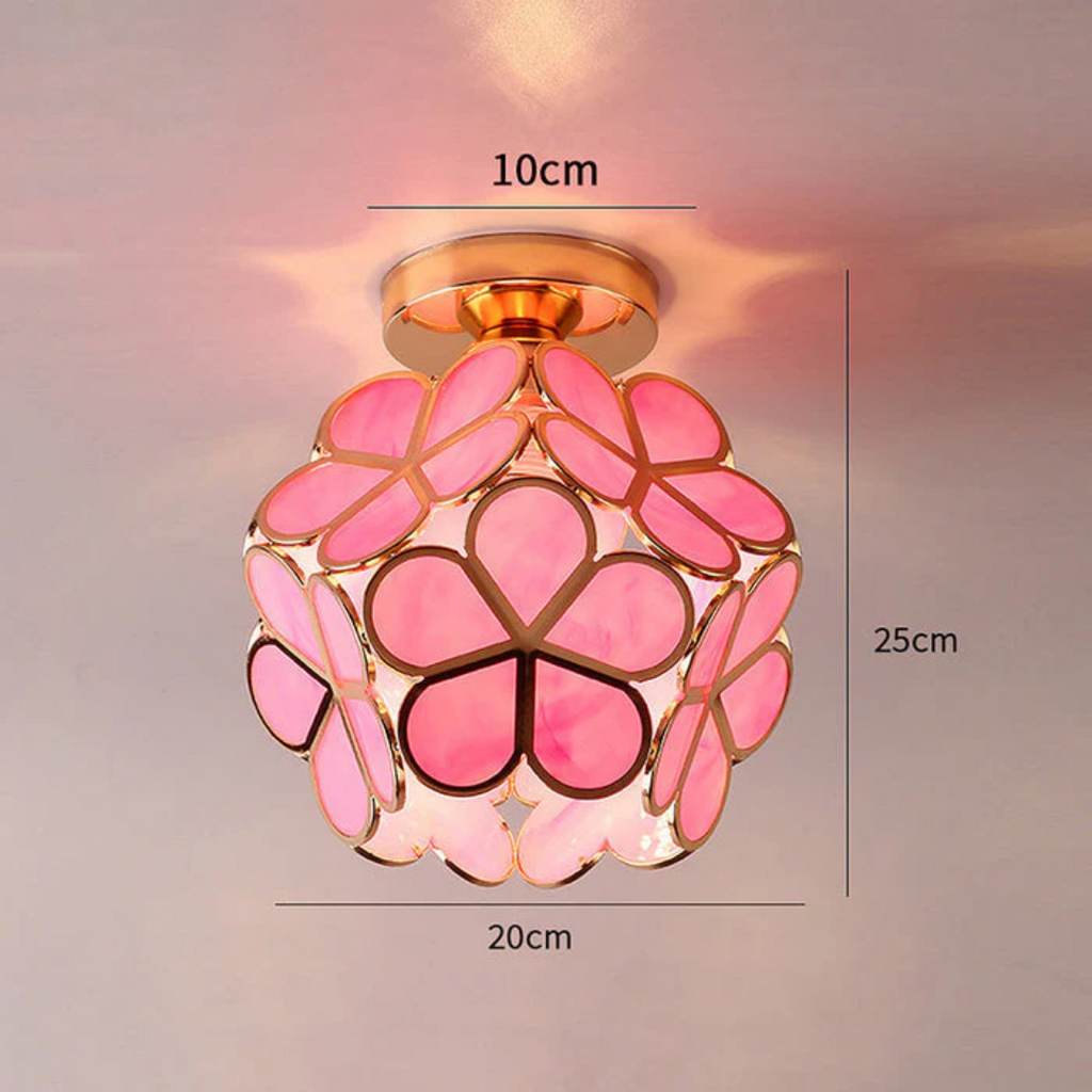 Zyvia - Luxe Glass Flower Ceiling Lamp