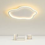 Ilyan Modern Cloud Ceiling Light. Metal/Acrylic. Black/White. Living Room