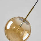 Lexa Modern Metal/Glass Pendant Light